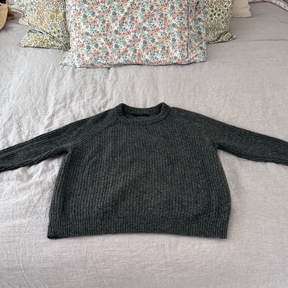 JENNI KAYNE: Medium, cashmere wool, oversized sweater, gray Marl. GUC!